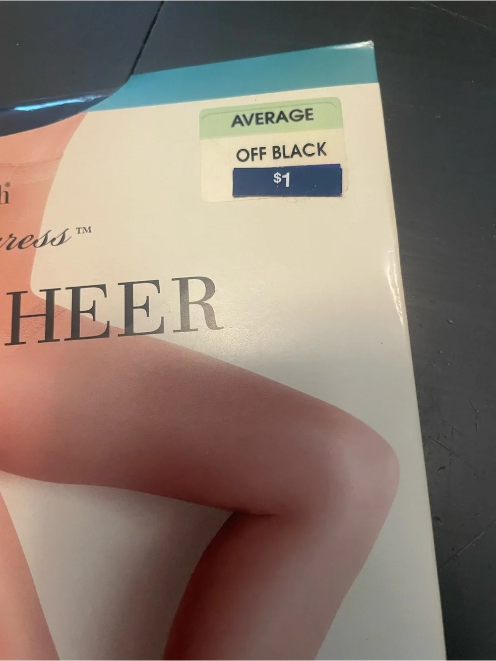 East 5th Silky Sheer Pantyhose - Off Black average women